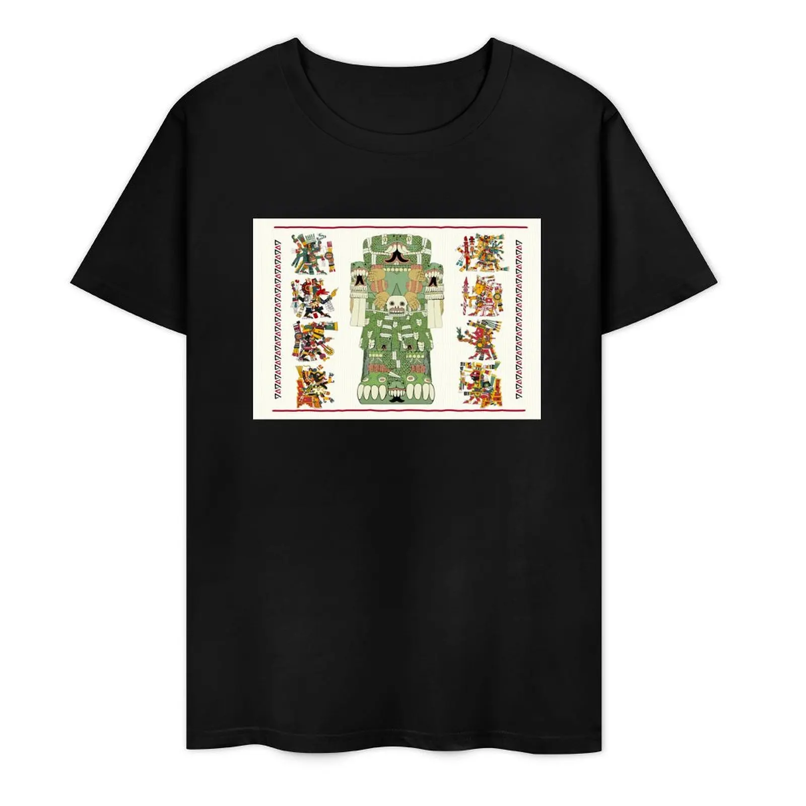 Coatlicue-Ацтекская футболка Mother Goddess Codex Borgia Style JP футболки с графическим рисунком