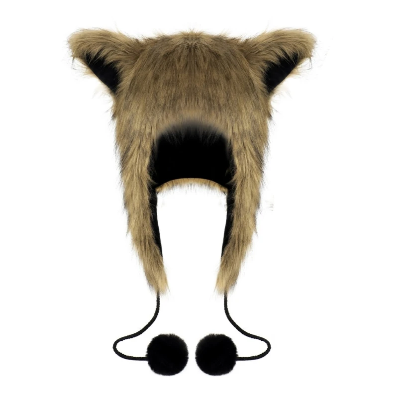 Плюшевая шапка с лисой перчатки хвостом лисы шляпа животного костюм на Хэллоуин