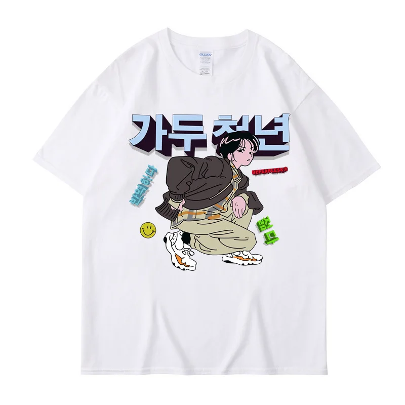 Новая японская футболка с короткими рукавами в стиле ретро женская летняя