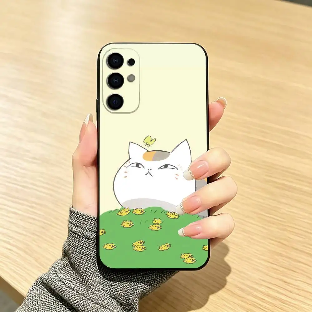 Фото Чехол для телефона Natsume Yuujinchou Nyanko, черный, силиконовый, мягкий, для Samsung S25, S24, S21, S22, S23, S30, Ultra, S20, Plus, Fe, Lite №3