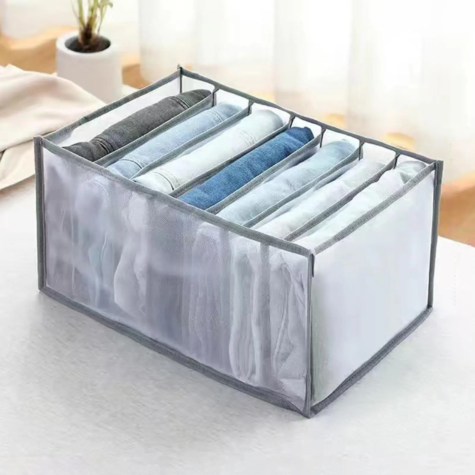 

Cloth Drawer Organizer Pants Storage Divider Clothing Bag 7 Grids