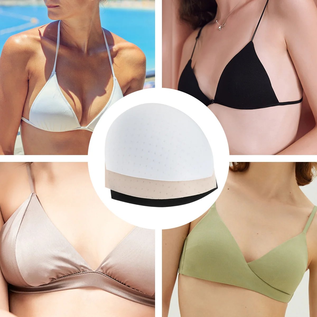 

6 пар, треугольные спортивные подтяжки для купальников и платьев