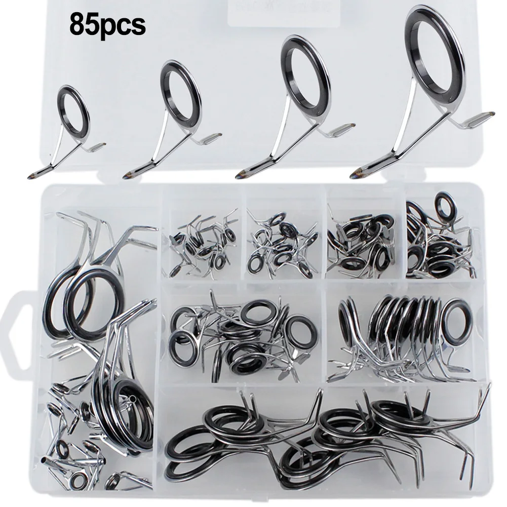 

Fishing Rod Guide Ring Office Outdoor 290g/box Accessories Ceramic Fine Workmanship Replacement Stainless Steel