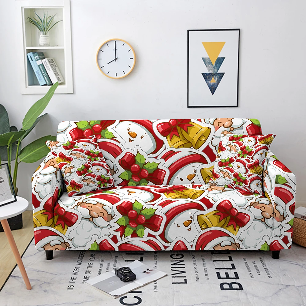 

Living room sofa cover 3D sofa cover Elastic sofa cover Christmas sofa cover