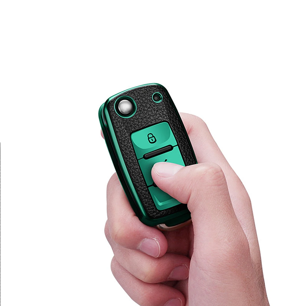 Кожаный чехол для автомобильных ключей внешний защитный Volkswagen Lavida Bora внезапный