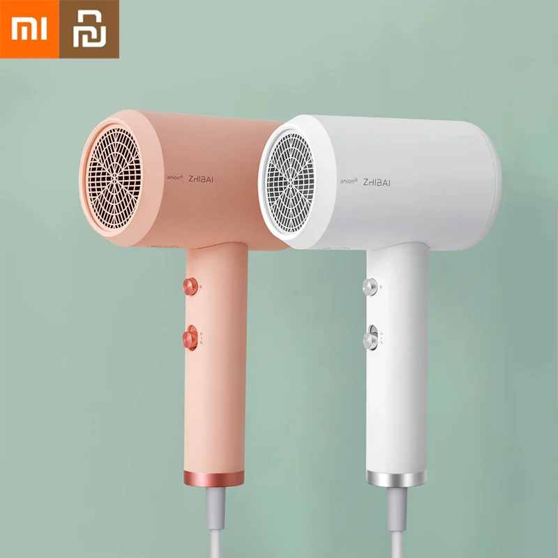 

Xiaomi Youpin Anion Hair Dryer Mini 1800W High Power Quick-drying Light Blow Dryer Hair Tools For Travel Portable Home Hotel
