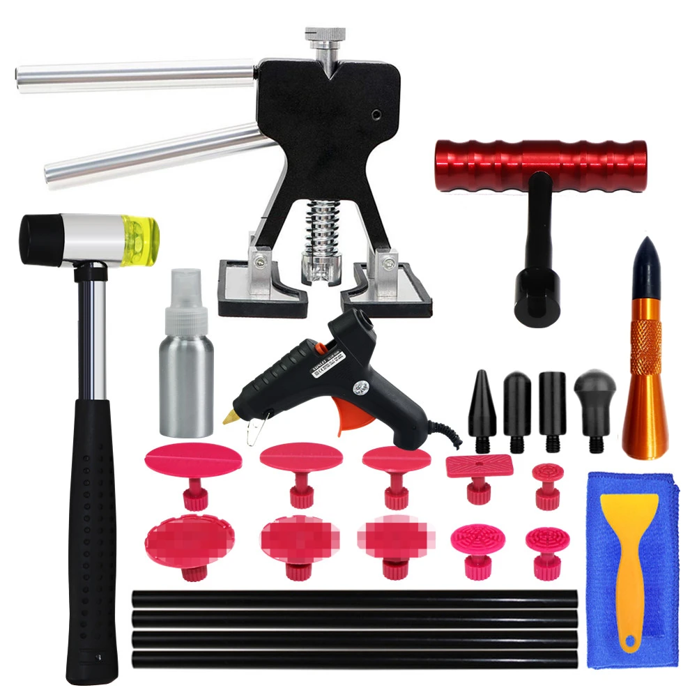 

Комплект для ремонта кузова автомобиля для удаления вмятин, инструменты для ремонта кузова автомобиля