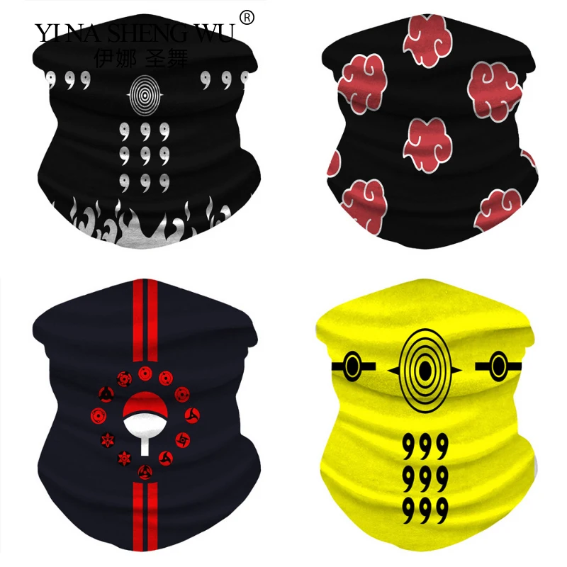 

Japanese Anime Cycling Scarf Fishing Bandana Headband Hiking Scarf Sun Protection Outdoor Sprots Face Mask Nin ja Veil Rayon