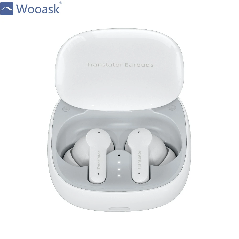 

Wooask M3 Language Simultaneous Translator Headset Interpretation Earphone Smart Voice Translation Earbuds Support 144 Languages