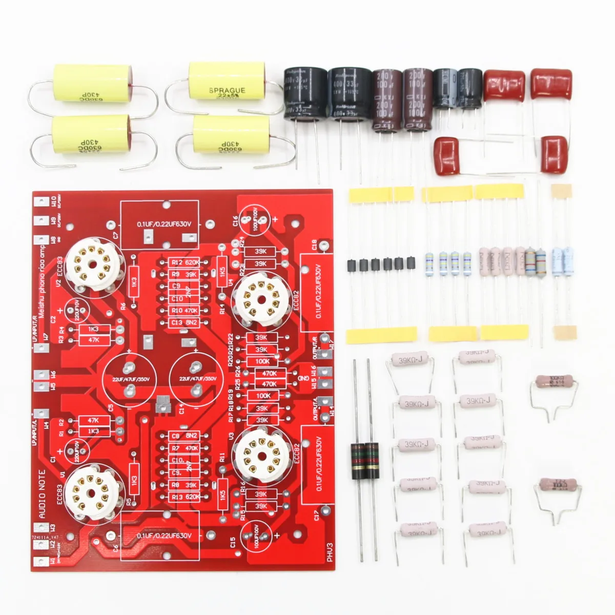 

A37 Reference Audionote 300B ECC83+ECC82 Vacuum Tube MM Phono Amplifier Board Kit & PCB