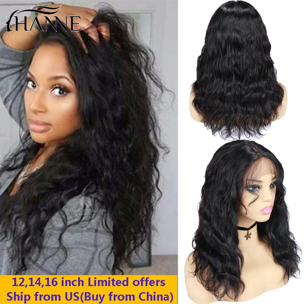 HANNE Wig Lace Front Human Hair Wigs T Part Lace Wig 13x1 Natural Wavy Wigs Middle Part Remy Brazilian Perruque Cheveux Humain