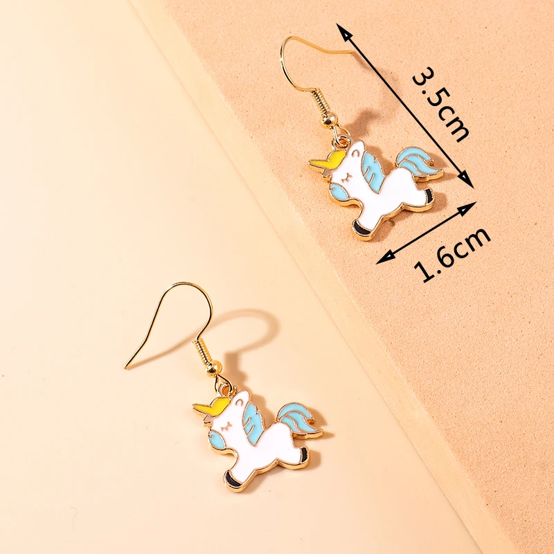 Aihua Cute Enamel Animals Earrings Lovely Cat Paw Duck Unicorn Panda Drop Earring for Women Girls Birthday Gifts Party Jewelry (art.: 3920cb38ffedc) - 3920cb38ffedc