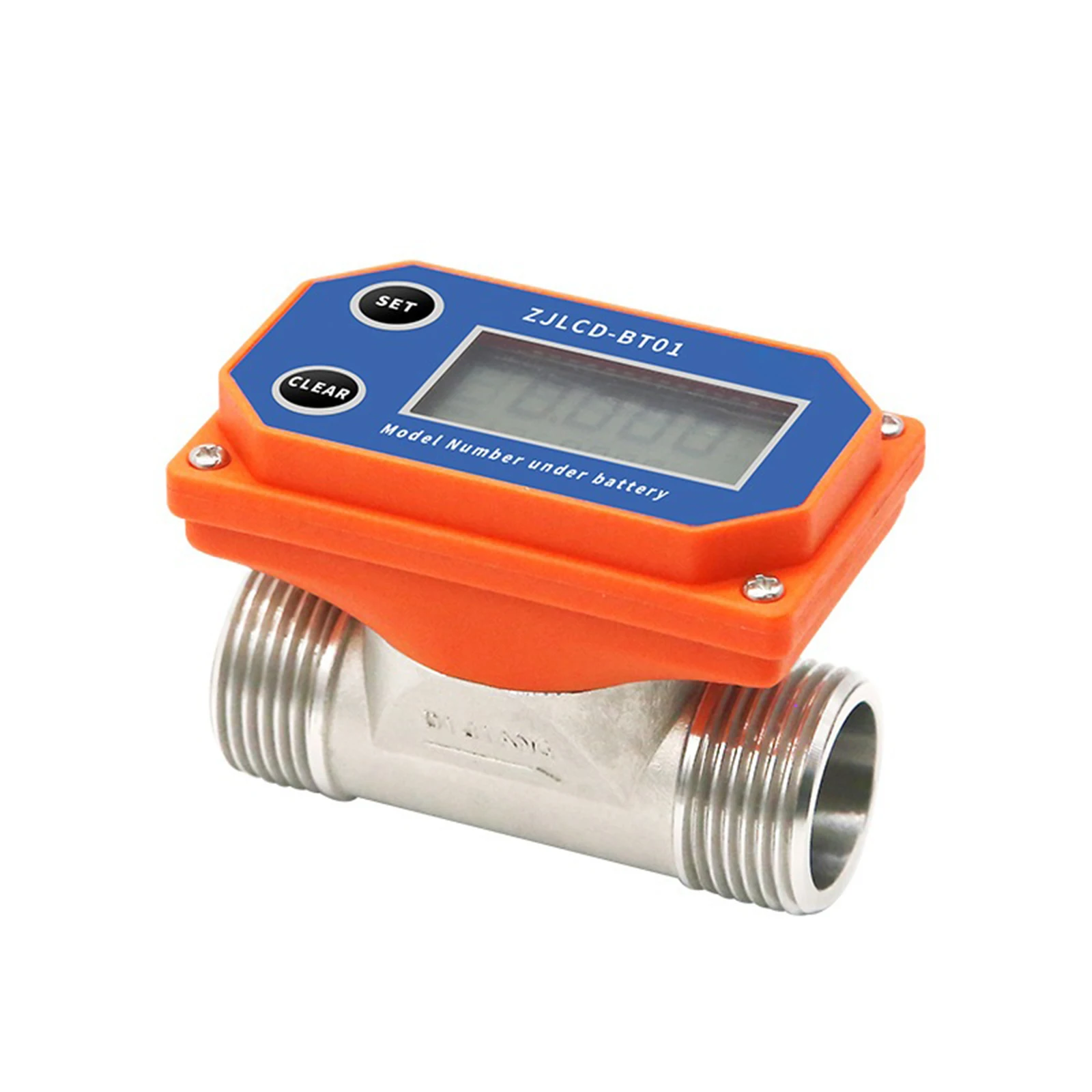 

DN25 Water Flowmeter Digital Display Flow Sensor Acid Alkali Resistance Flow Meter for Farmland Irrigation