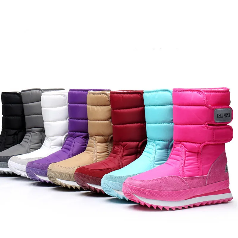Couple Women Boots Autumn And Winter Plush Snow Boots Women's Warm Cotton Shoes Thickened Women's Middle Tube Short Boots Men's