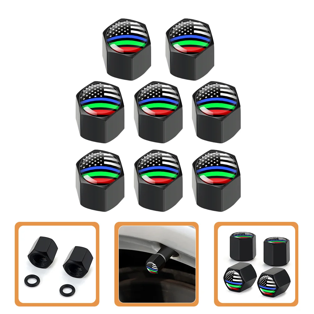 

Caps Tire Tyre Stem Car Accessories Covers Flag American Cover Motorbike Air Truck Bike Pressure Wheel Tires Metal Suv Supply