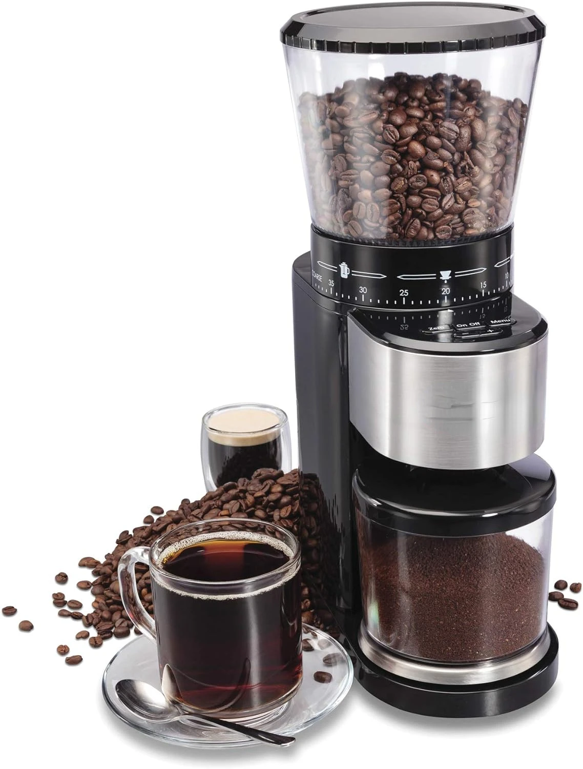 

Stainless Steel Conical Burr Digital Grinder, 39 Adjustable Grind Settings, Black (80405)