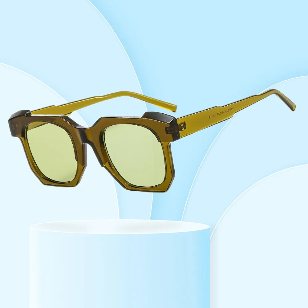 Модные квадратные солнцезащитные очки для женщин и мужчин роскошные брендовые