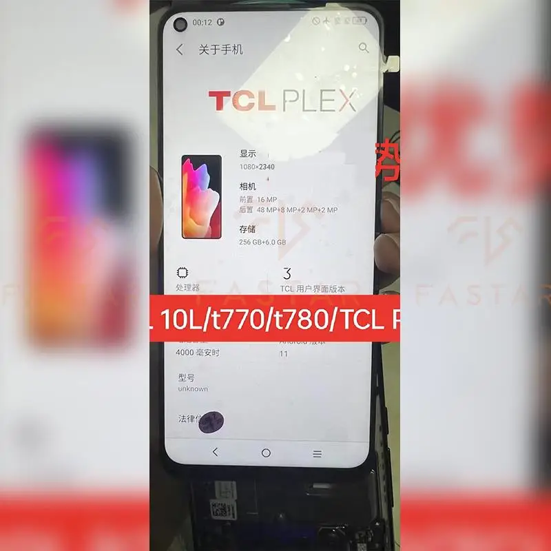 TCL 10L 6 53 &quotпротестированный для ЖК-дисплей T770H 4187U T770B с дигитайзером в сборе