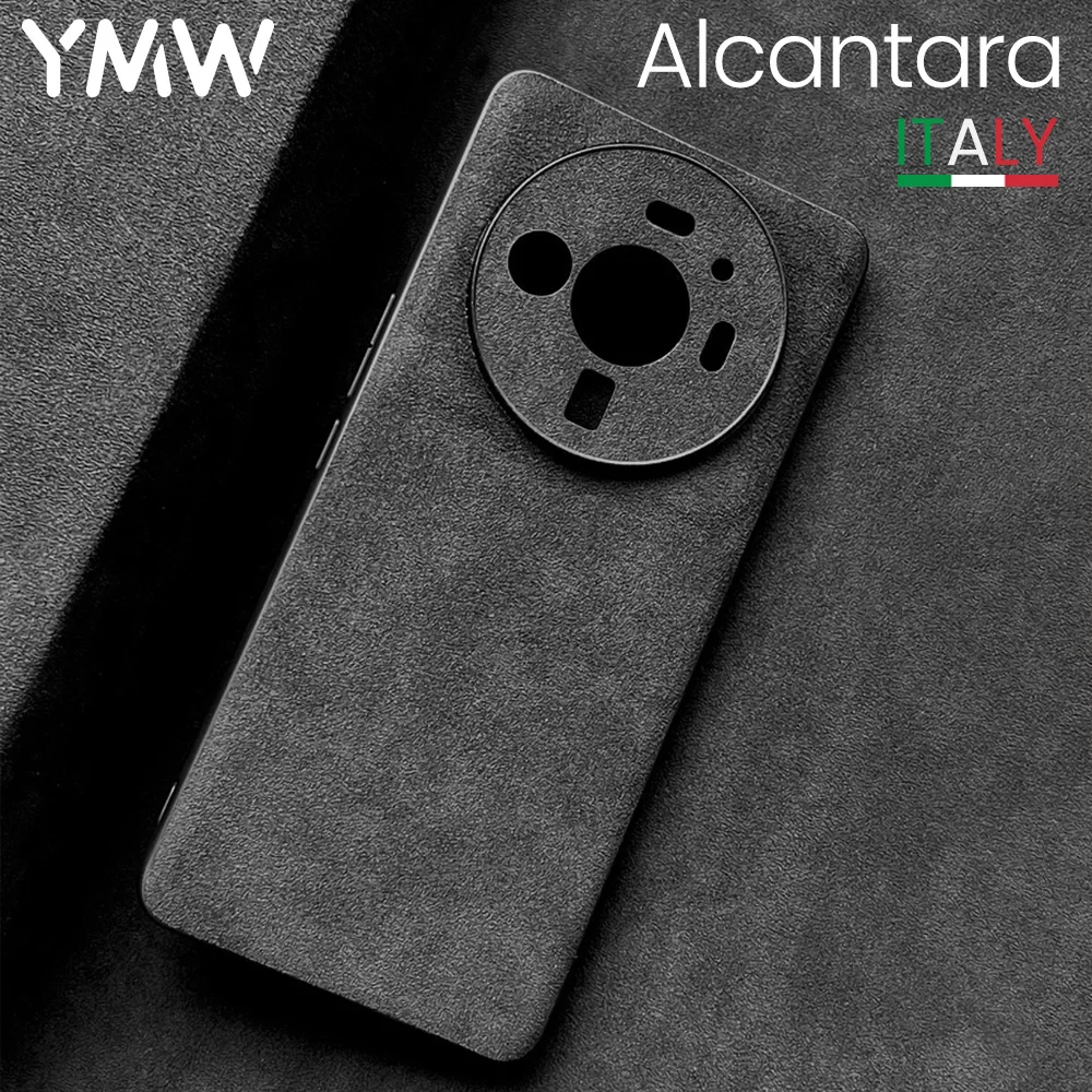 

YMW ALCANTARA Case for Xiaomi 12S Ultra 5G Luxury Supercar Interior Same Artificial Leather Business Phone Cover