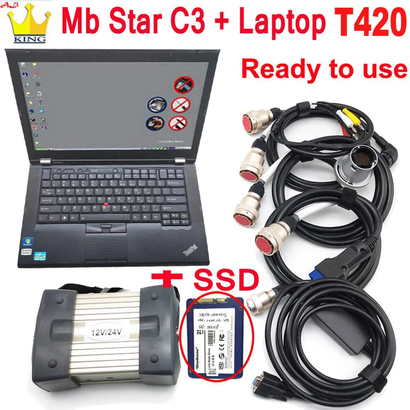 MB STAR C3 pro Автомобильный диагностический инструмент Мультиплексор SD-сканер с