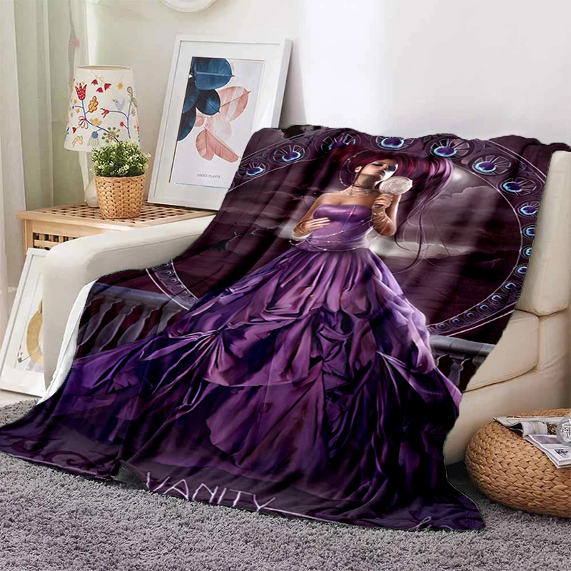 

3D printing The Seven Deadly Sins blanket flange flannel blanket soft wool blanket bedroom sofa blanket