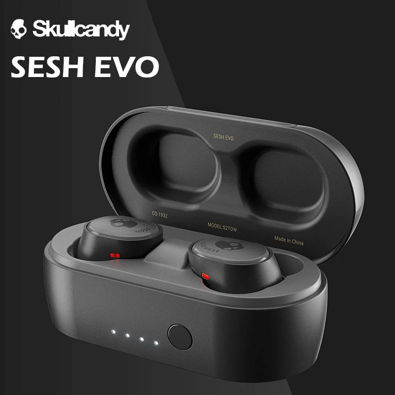 

Skullcandy Sesh Evo Earbuds with Microphone IP55 Waterproof True Wireless In-Ear Bluetooth Sports Earphones for iPhone/Android