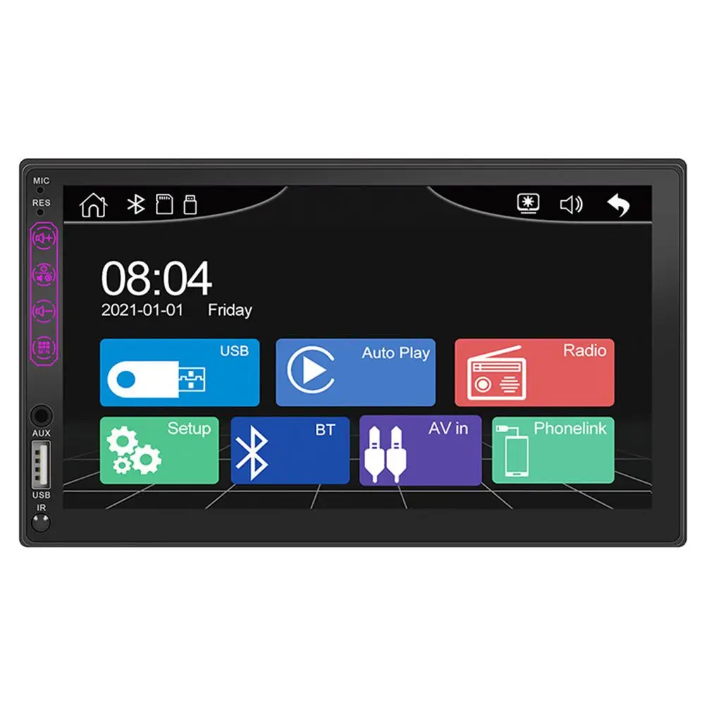 Accessories HD Screen Touch Screen Rearview Camera Car MP5 Player In-dash Audio Head Unit Car Stereo Radio Bluetooth