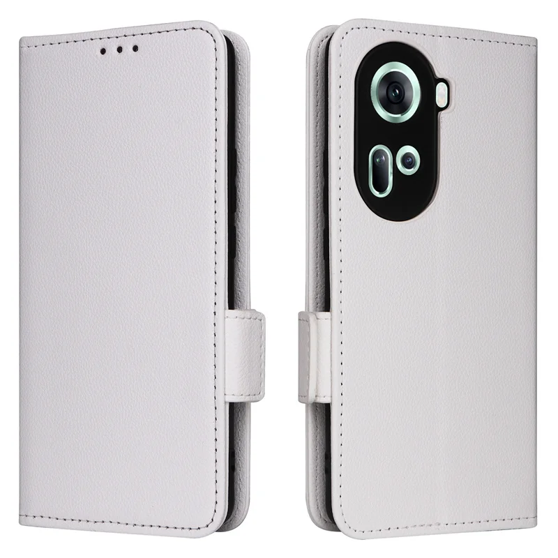 Чехол-бумажник с рисунком личи для OPPO Reno 11 5G глобальной боковой пряжкой Reno11 чехол