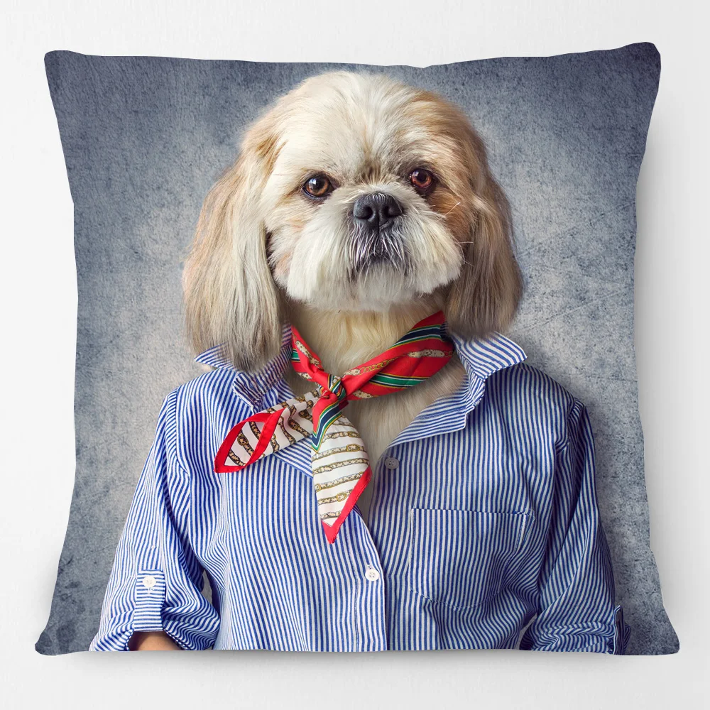 Декоративные подушки 45x45 см с изображением Льва волка собаки кота