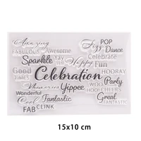 new arrival celebrations clear stamps for diy scrapbooking crafts stencil fairy plants rubber stamps card make photo album decor