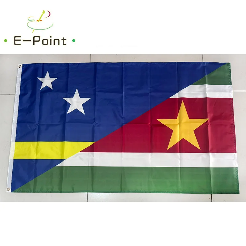 Фото Флаг дружбы Suriname Curacao 2 фута * 3 фута (60*90 см) 3 фута * 5 футов (90*150 см) Размер рождественских украшений для домашнего баннера №1