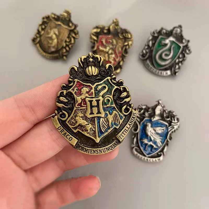 

School of Magic Enamel Brooch Alloy Badge Pin Jewelry Eagle, Snake Magic Badge Brooch Clothing Accessories Pins for Backpacks