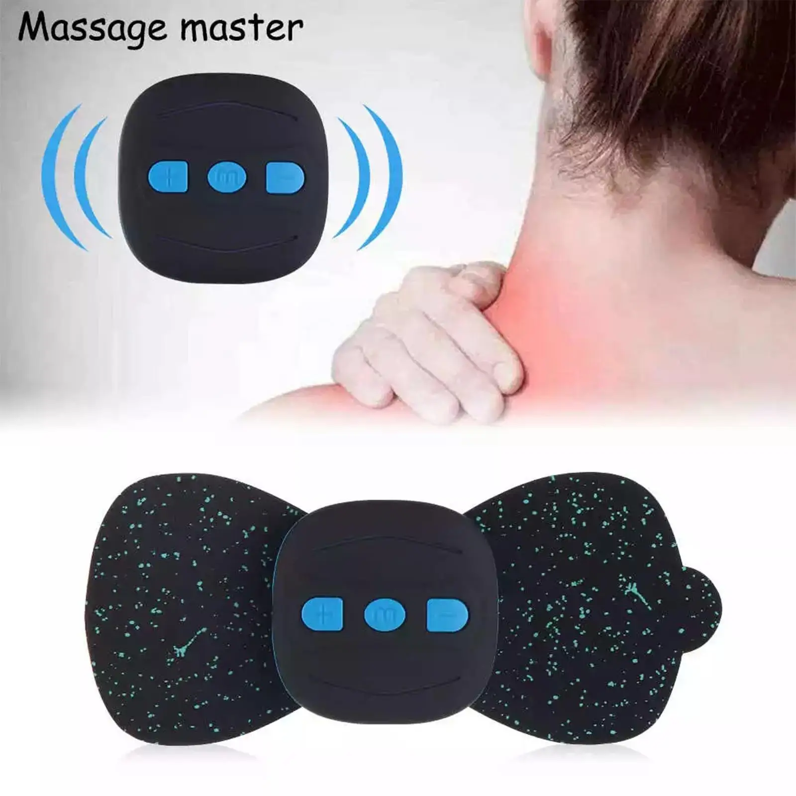 

Neck Massager Mini Electric Cervical Massage Spine Stickers Pain Back Muscle 6 Relief Relaxation Massager Meridian Modes To J0C1