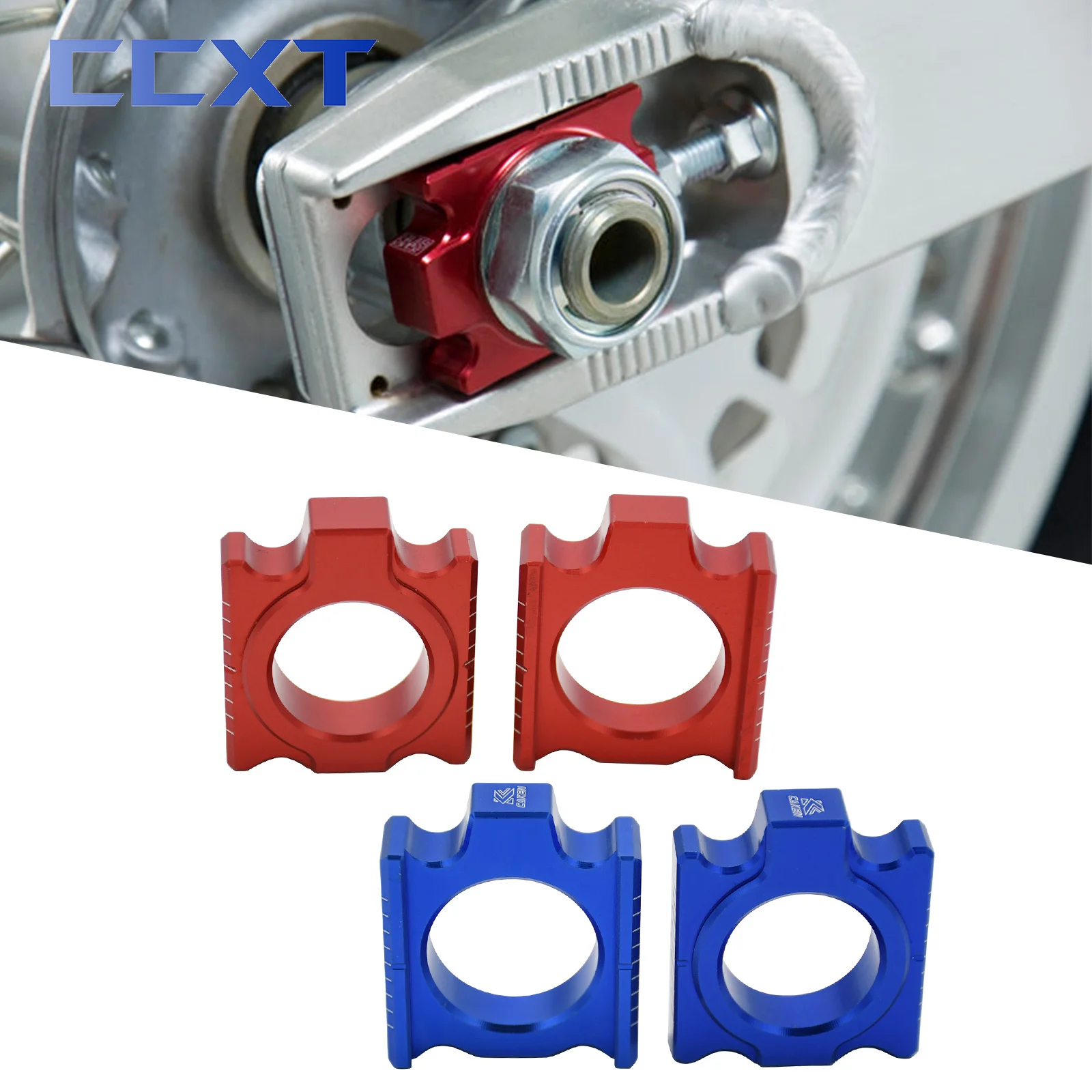 

Motorcycle CNC Rear Chain Adjuster Axle Block For Honda CR CRF CR125R CR250R CRF250R CRF250X CRF450R CRF450X 2002-2016 Universal