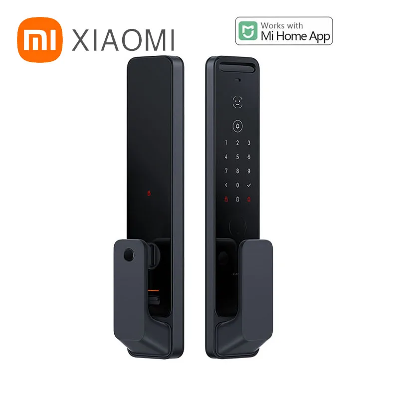 

Интеллектуальный Дверной замок Xiaomi с функцией распознавания лица, Type-c, Bluetooth, безопасная разблокировка через 1 секунду, отпечаток пальца, длительный срок службы батареи