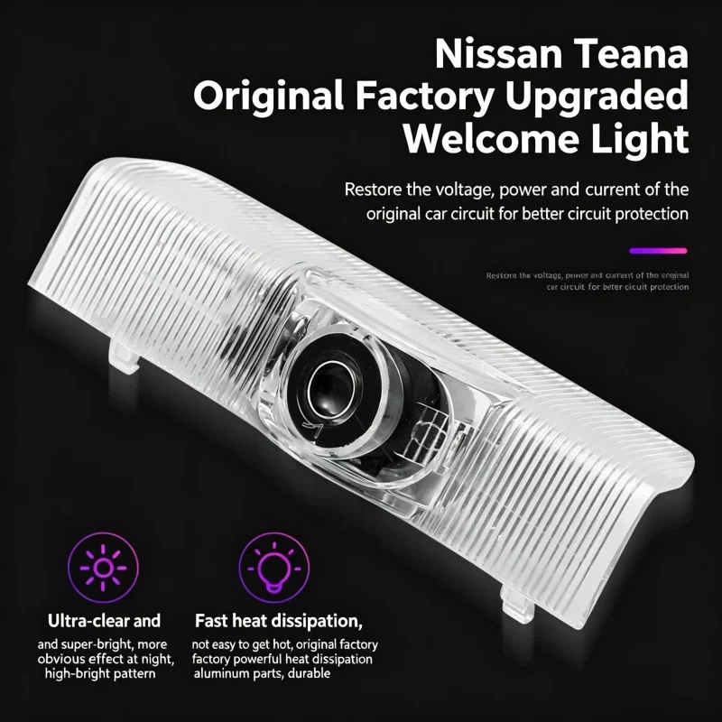 Фото Светодиодный проектор логотипа для дверей автомобиля Nissan Altima 2005-2026 гг. (аксессуары для авто) №4
