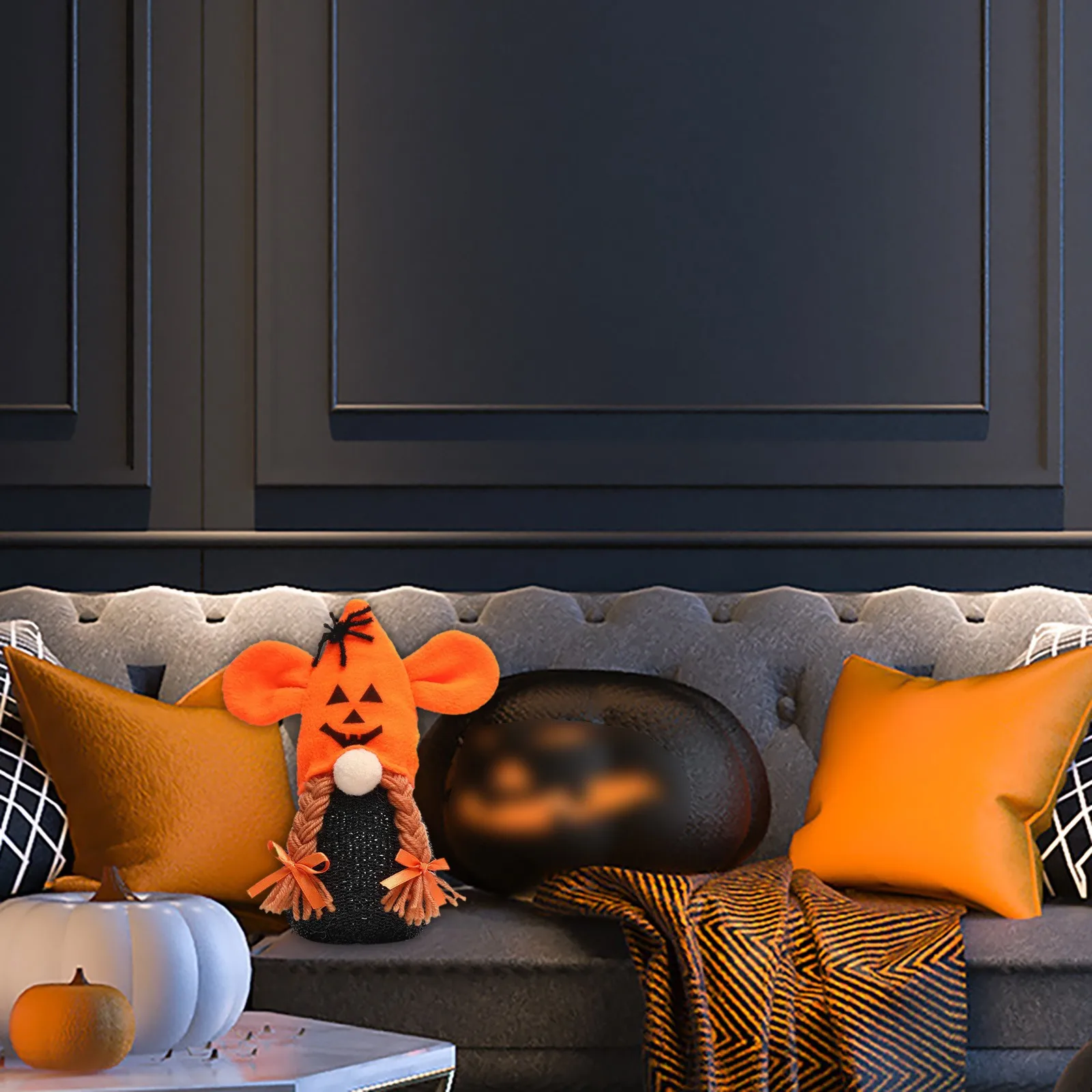 

Украшения для Хэллоуина, мини-украшения в виде тыквы, набор уличных статуй волка для сада, большие украшения для рождественской елки оптом