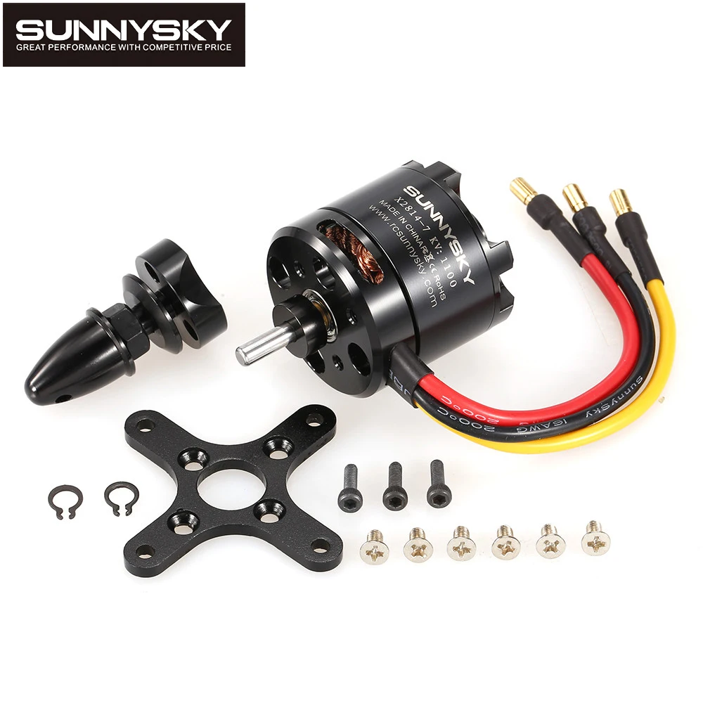 SunnySky X2814 900KV/1000KV/1100KV/1250KV/1450KV 3-4S Outrunner безщеточный мотор для внешнего ротора для RC 3D самолёт пилотажной игрушки
