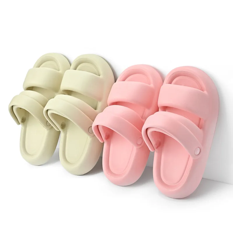 

Outdoor Platform Women Slippers 2023 New Simplicity Design Soft Non-Slip Sandals Home Couples Men Shoes Bathroom Woman Shoes