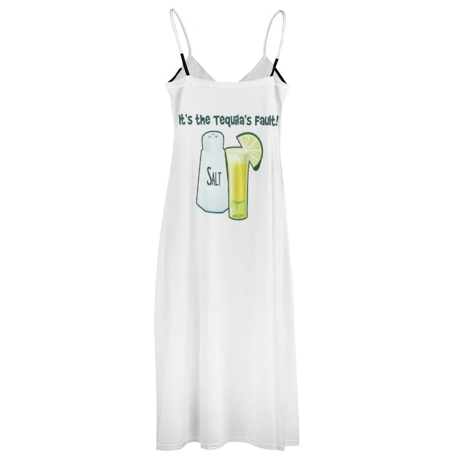 Это вина текилы! Платье без рукавов Женская одежда женское вечернее платье