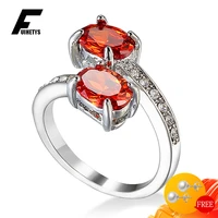classic women ring 925 silver jewelry accessories oval ruby zircon gemstones finger rings for wedding engagement gift wholesale