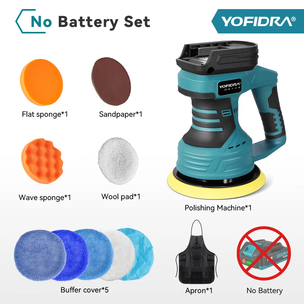 

YOFIDRA аккумуляторный полировальный инструмент для Makita 18В