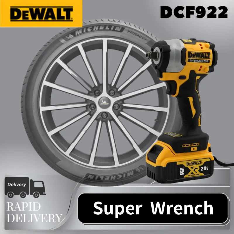Dewalt DCF922 Бесщеточный ударный гайковерт 205 Нм Крутящий момент 20 В Зарядка литиевой