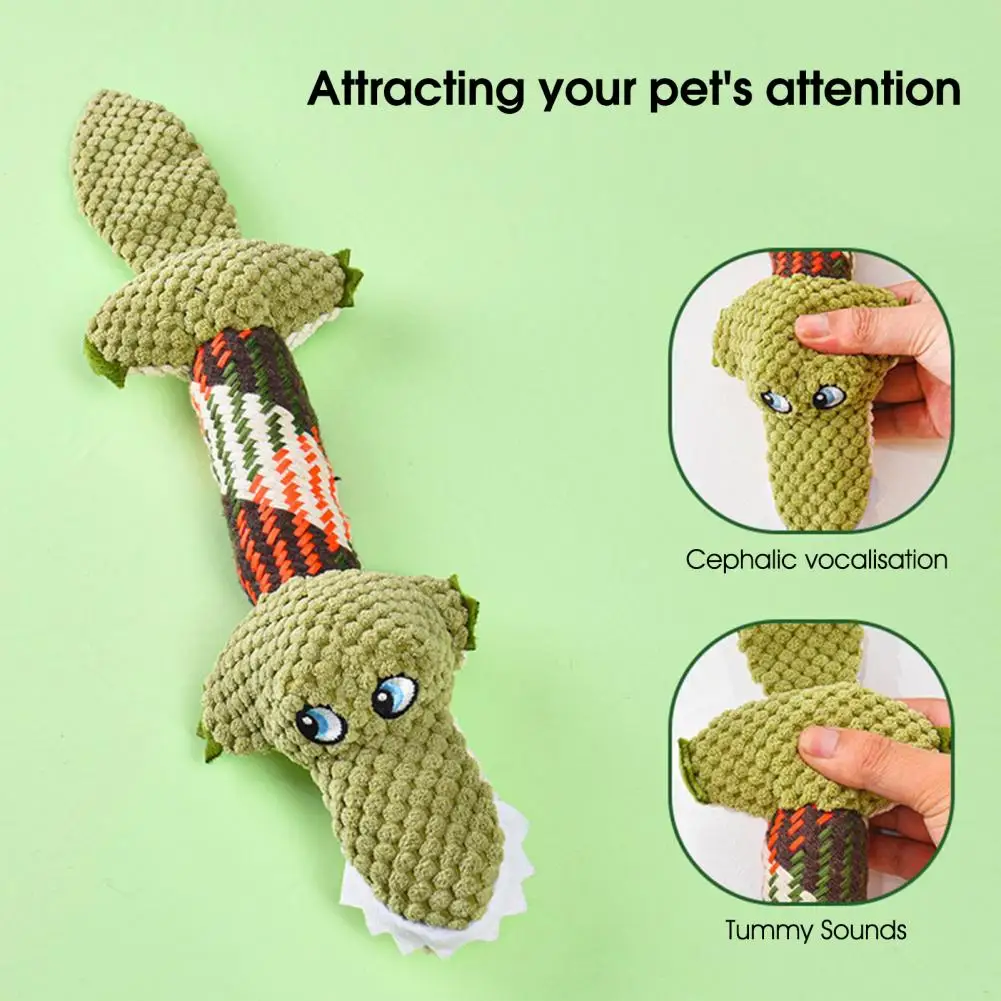 

Relieve Boredom Washable Orange Fox Plush Knot Pet Plush Toy for Puppies