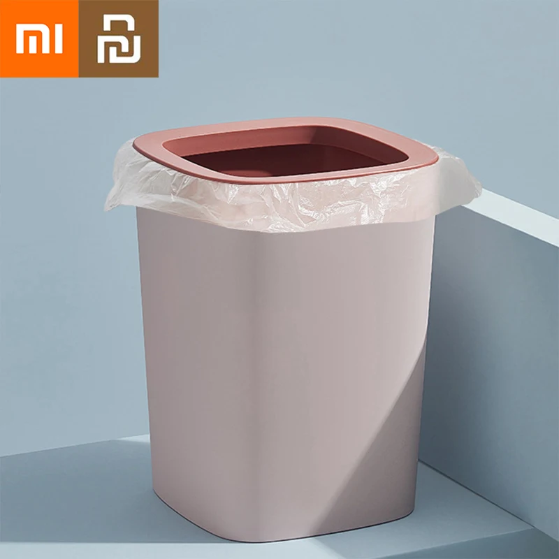 

Квадратная круглая корзина для мусора Xiaomi Youpin для ванной, плотная Бытовая корзина для хранения большой емкости, корзина для бумаги, для кухн...