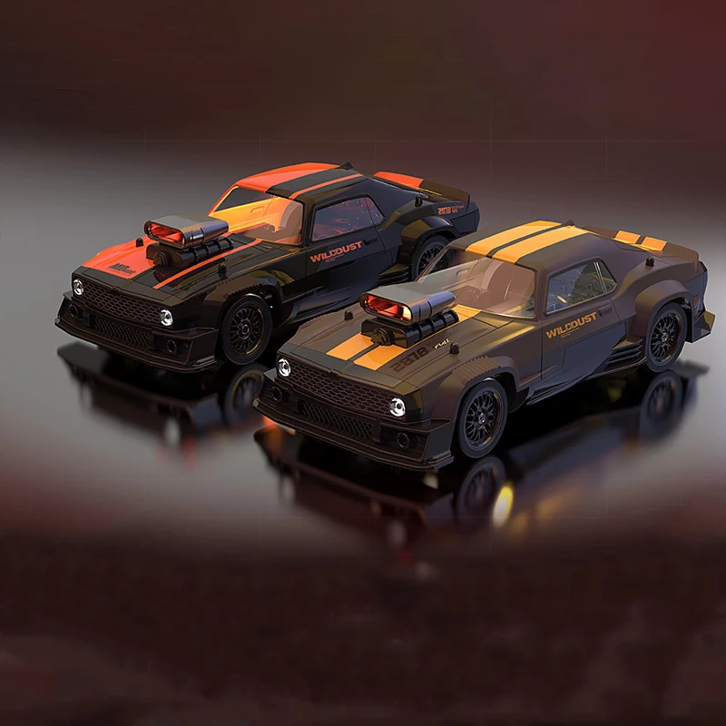 Радиоуправляемая машина YOQIDOLL DC163A 1/16 оранжево-черного цвета