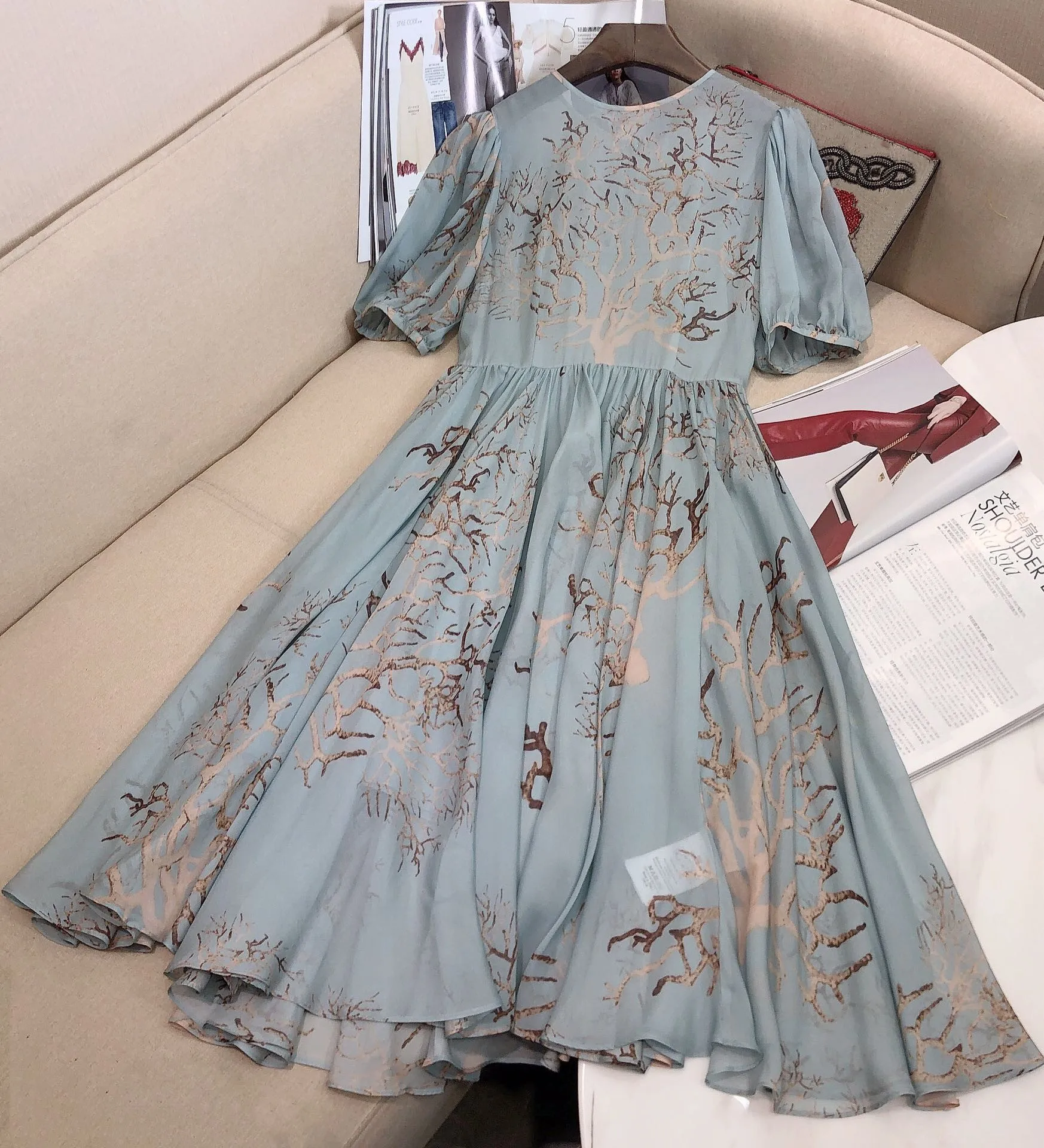 

Женская одежда, женская одежда, женское платье, вечерние элегантные платья для выпускного вечера, летние шелковые платья с принтом в виде ве...