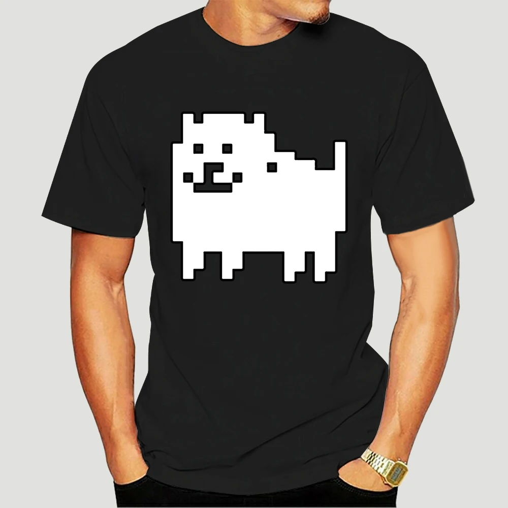 

New summer novelty Game T Shirts Undertale Annoying Dog Printed Anime Cotton Casual top Tee men's short T shirts O-neck 4184X
