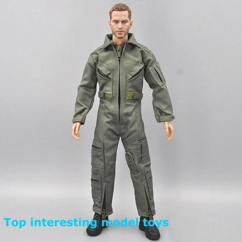 

1:6 male soldier Special Forces Pilot One Piece Combat Uniform Suit for 12 inch action doll B001 DIY clothes