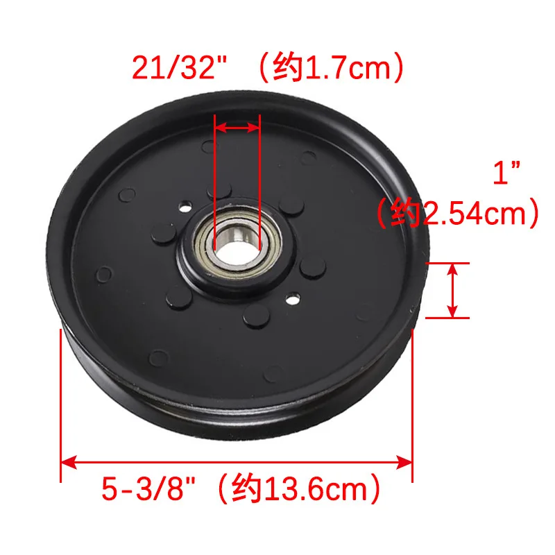 

Flat Idler Pulley Compatible John Deere 180 240 260 285 325 335 345 F510 F525 F710 F725 F735 G100 LX88 LX78 AM121602 AM106627